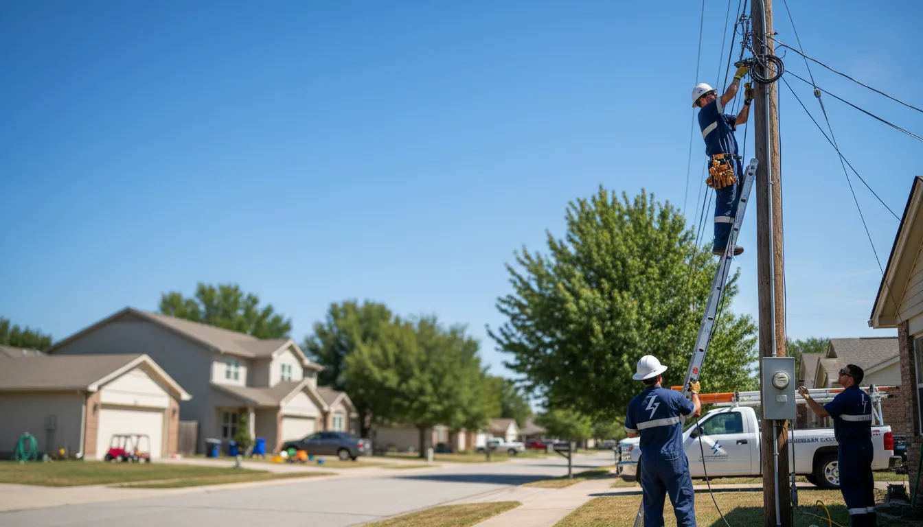 Residential electrician providing installation services in Kittanning, PA